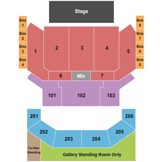 The Chelsea Boyz II Men Seating Chart